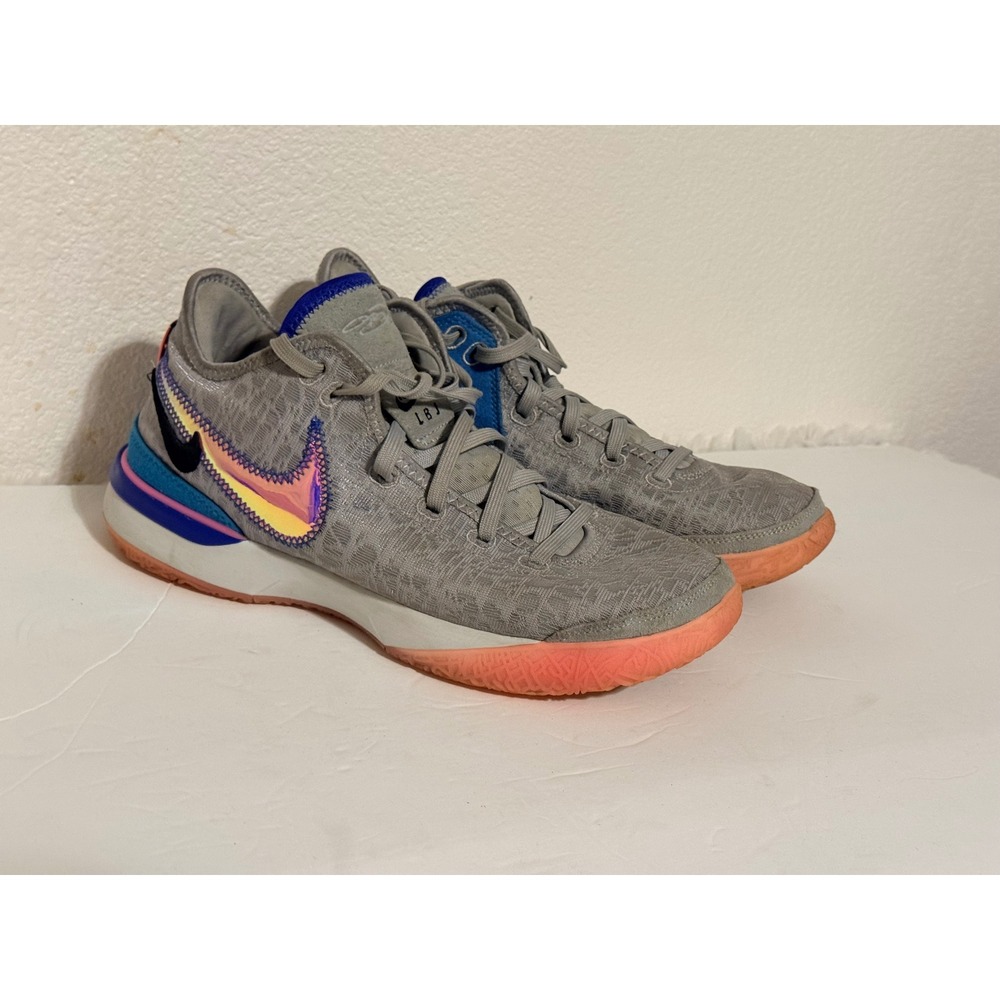 Nike LeBron XX 20 All-Star Blue Lightning Iron Grey DR8784 Mens 10 Basketball